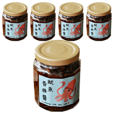 左邊口袋 魷魚香拌醬, 手工現炒製成, 拌飯拌麵好滋味, 240g, 5罐