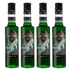 LA FOLIE 綠薄荷果露 Spearmint, 清新薄荷味蕾，口感涼爽, 350ml, 4瓶