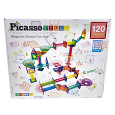 PicassoTILES 畢卡索 磁力片積木 Set 120p, 益智球球軌道, 1盒