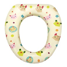 aguard動物兒童馬桶蓋 幼兒用 圖騰, 米白色