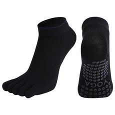 PORA BELLA 素色五指瑜珈襪 女款 YG005, F, 黑色