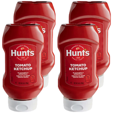 Hunt's 漢斯 獵太潔食蕃茄醬，產季鮮採蕃茄，採收當日製作，無添加人工香料，零反式脂肪, 397g, 4瓶