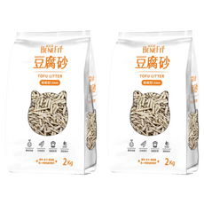 BENEFIT 斑尼菲 豆腐貓砂 1.5mm極細型 2kg 超凝結 除臭 低粉塵 速吸水, 奶香, 2包