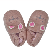 歐美手工防滑嬰兒學步鞋, 粉貓咪, 16cm