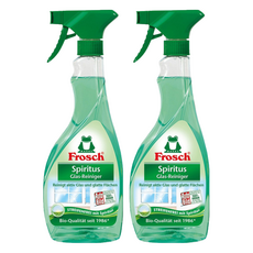 Frosch 德國小綠蛙 玻璃鏡面清潔噴劑瓶裝, 500ml, 2瓶