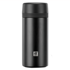 ZWILLING 雙人 18/10不鏽鋼 真空保溫瓶 保溫茶濾杯, 霧面黑, 420ml, 1個
