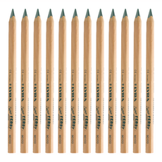 LYRA 兒童三角原木鉛筆 (17.5cm) 圓滑三角造型 握感舒適 筆芯堅硬不易折斷 無漆筆身 安全環保, 12支, 單一顏色