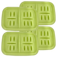 KEYWAY 聯府 滿天星雙皂盒, 4個, P2-0008