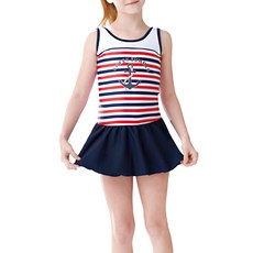 Loveteen kids 小女連身帶裙 尼龍80% 彈性纖維20% 附泳帽