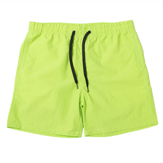 CARET 男女通用舒適平織短褲, M, 淺綠色