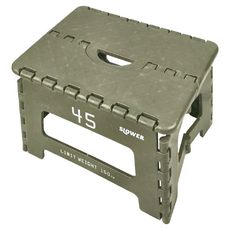 SLOWER Tabac 戶外折疊矮凳, 承重330lb, 橄欖綠, 1個