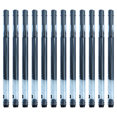 PENROTE 筆樂 大容量中性筆 黑色, 12支