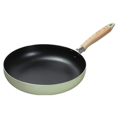 PEARL LIFE 珍珠金屬 日本珍珠金屬 NATURAL COOK PURE 不沾平底深煎鍋 28cm 不挑爐具 森林綠 1個