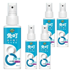 夜安寧 免叮派卡瑞丁防蚊噴霧，8小時長效防蚊，含派卡瑞丁20%，80ml, 5罐