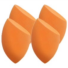 gloss&glow 斜角3D立體美妝蛋, 4個, 橘色