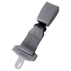 汽車安全帶易扣延長器, 灰色, 適用於所有車輛, 單手易扣設計, 1個