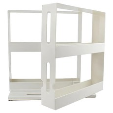 AFAMIC 艾法 魔術廚房收納旋轉多層櫥櫃調味料架 2個, 白色, 1組