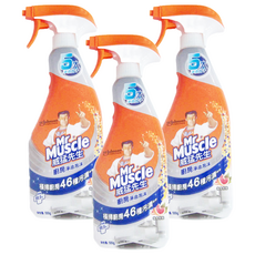 威猛先生 廚房淨油泡沫 噴清瓶, 橫掃廚房46種汙漬, 500g, 3瓶