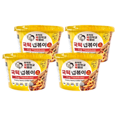 COOK-TOK 辣炒年糕 甜辣奶油白醬風味 杯裝, 140g, 4個