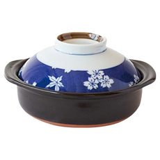 SAJI 佐治陶器 日本製一人食土鍋/湯鍋 (850ML) 春秋款, 18.5cm, 1個