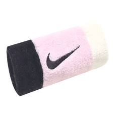 NIKE 耐吉 SWOOSH 運動加長手腕帶 N0001586641OS 100g, 黑色 + 粉色 + 白色, 1條