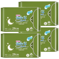 寶貝妮 草本精華超薄潔翼衛生棉 29cm (一般~量多), 10片, 4包
