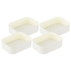 KEYWAY 聯府 你可20號收納盒 150 x 110 x 45mm, 白色, 4個