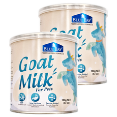 BLUE BAY 倍力 頂級羊奶粉, 低敏低乳糖配方，含EGF，易沖泡、易吸收、易消化，幫助皮毛更漂亮, 羊奶, 180g, 2罐