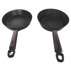 HAPPYCALL NOIRE石墨烯IH鈦熔岩鍋組 - 22cm平底鍋+22cm萬用鍋, SA0000287, 22cm平底鍋 4001-0033-00 + 22cm萬用鍋 4001-0036-00, 1組