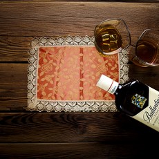 J&N 瑰麗蕾絲桌巾 45%聚酯纖維 55%棉, 200 x 140cm, 瑰麗桔, 1個