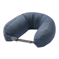 MUJI 無印良品 微粒貼身靠枕, 深藍 + 灰色