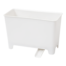 FANCY LIFE 瀝水廚餘桶 12 x 8.5 x 18cm 白色, 1個