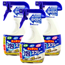 獅子化學 廚房除菌漂白消臭泡沫噴霧, 400g, 日本製造, 3瓶