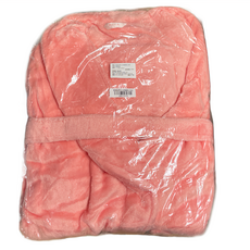 收納王妃 珊瑚絨男女浴袍/睡袍 165/88A, 單一尺寸, 玉粉