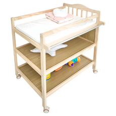 SMARTMOM 皇家Baby尿布台 含墊子, 原木色
