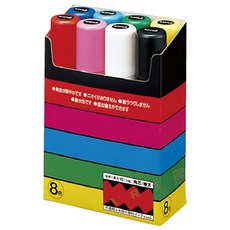 POSCA 極太角芯水性麥克筆 8色, PC-17K8C, 1盒