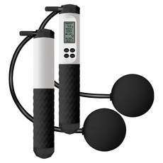 電子跳繩 230g, 黑色, 1個