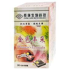 長庚生物科技 金色丰采軟膠囊 熟年女性保養配方, 700mg, 90顆, 1盒