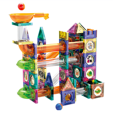 PLAYFUL TOYS 頑玩具 磁力管道積木 126p, 多色, 1盒