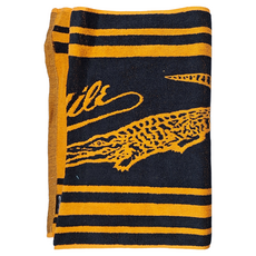 Crocodile 鱷魚 OJ 經典條紋提花運動巾 超寬版 41x105cm, 桔色, 1條