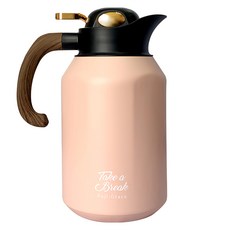 FUJI-GRACE 富士雅麗 316不鏽鋼快開咖啡保溫壺, 奶茶, 1.7L, 1個