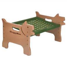 DoggyMan 多格漫 可洗可拆可調式餐飲桌 犬用 M, 1個, 木質