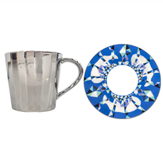 Luycho 鏡面倒影動物圖案咖啡杯 - 北極熊 杯盤組, 1組