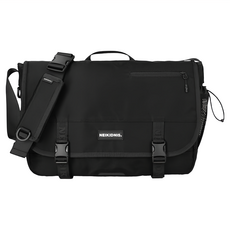 NEIKIDNIS Prime環保尼龍郵差包, 黑色, 1個