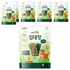 LUSOL 海苔 無添加鹽油 富含纖維、礦物質和維生素C, 烤糙米, 20g, 6包