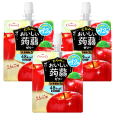 Tarami 達樂美 吸果凍 蘋果口味, 低卡路里, 含膳食纖維, 12% 果汁, 方便攜帶, 150g, 3包