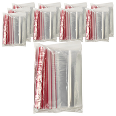 PE夾鏈袋 有紅線 10號 0.04mm, 24 x 34 x 0.4cm, 100個裝, 10包