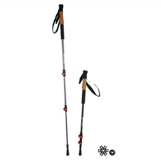 Lafuma ALTIPLANO PAIRS 登山杖 LFS63365305 250g, 橘色 + 黑色, 1支