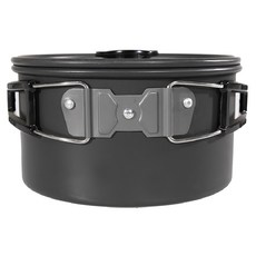 CAMPSOR 凱玛仕 攜帶式鍋碗組 附收納袋 2-3人適用, 黑色, 1組