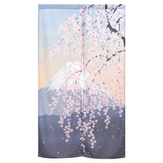 長門簾 富士山垂枝櫻花, 85 x 150cm